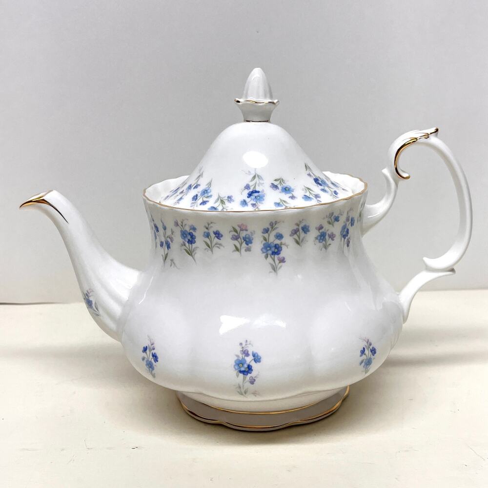 Vintage Royal Albert Memory Lane Bone China Tea Pot FLAW
